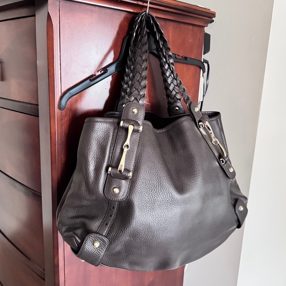 GUCCI Brown Leather Tote Bag - Picture 3 of 14